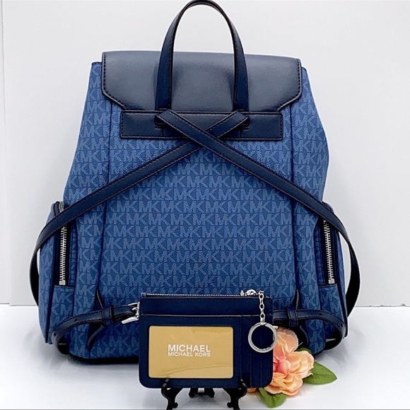 MICHAEL KORS SMALL TOP ZIP COINPOUCH DK CHAMBRAY - Picture 15 of 16